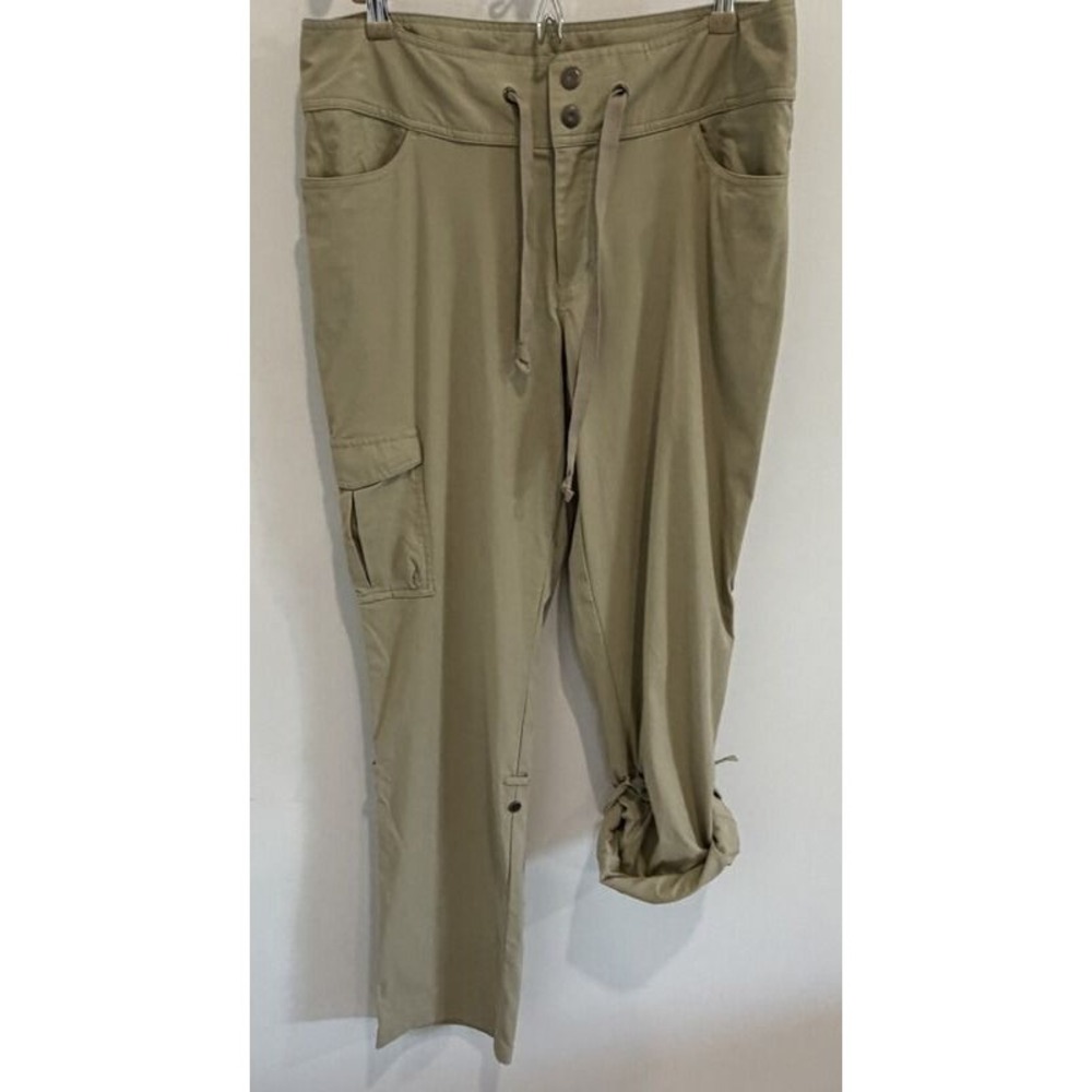 Columbia Womens Tan Omni Shield Advanced Repellency Pant Convert Roll Up 14 Long